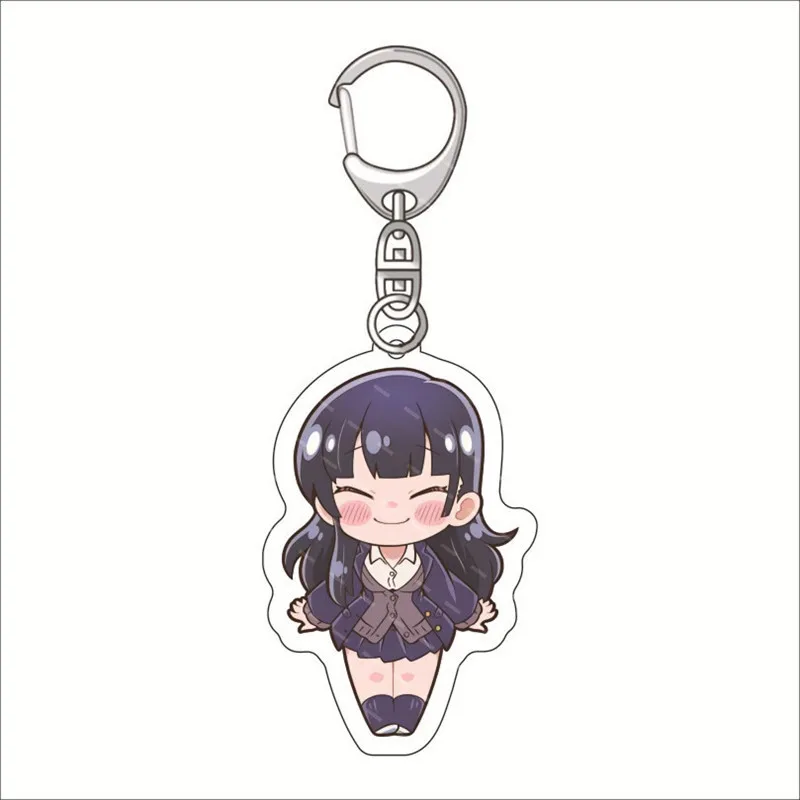 Anime Keychain Boku no Kokoro no Yabai Yatsu Kanaoya Rin Acrylic Keyring  strap Figure Hanging Accessories 6cm
