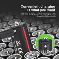 Soshine AA Lithium Rechargeable Batteries 1.5V USB 3500mWh Battery for Game Machine Camera Smoke Detector Electric Toys Mouse 4