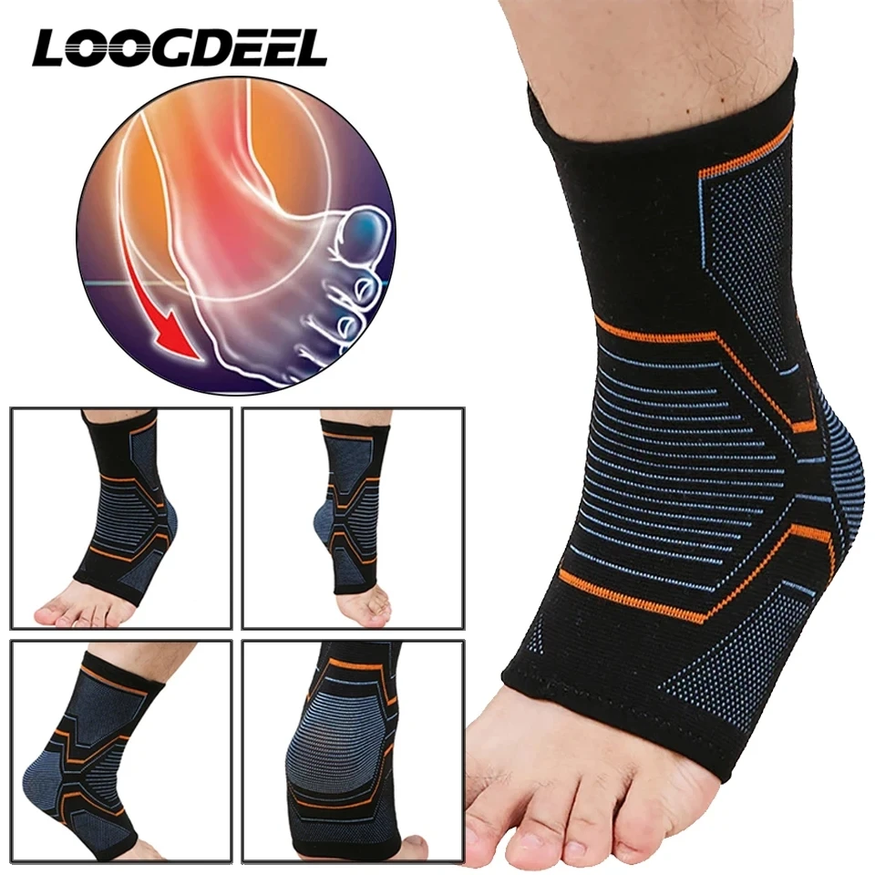 Loogdeel 1 pçs elástico de malha esportes tornozelo suporte cinta fitness  ciclismo yoga basquete vôlei pé conjunta tornozelo proteção - AliExpress