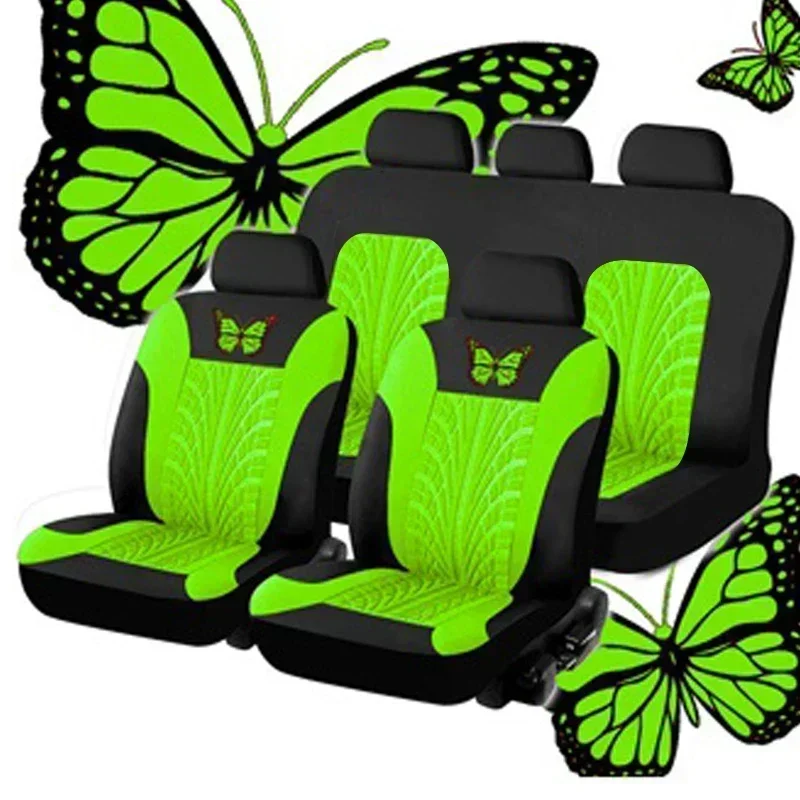 Butterfly Embroidered Universal Car Seat Covers - Elegant Car Cushion Protector