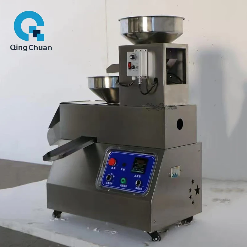 Oil Presser Machine Commercial 1500W H-58 15Kg per hours Home Peanut Flaxseed Cold Squeezer Linseed Sunflower Seeds Extraction 2