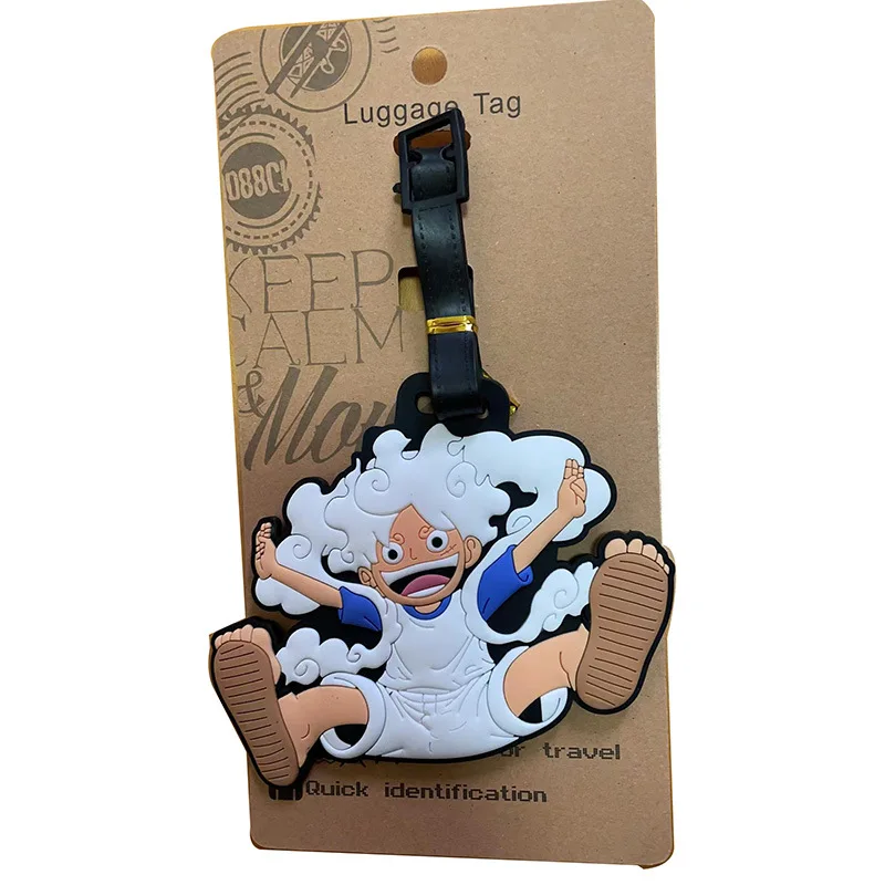 One Piece Cartoon Luggage Tags Ornament Cute Luffy Chopper Silicone Bag Luggage Pendant Travel Suitcase Decoration Accessories - Image 5