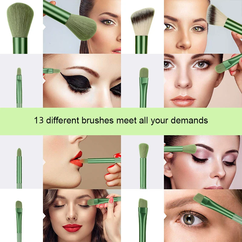 13Pcs Makeup Brush Set Make Up Concealer Blush Powder Brushes Eye Shadow Highlighter Foundation Brush Cosmetic Beauty Tool 5