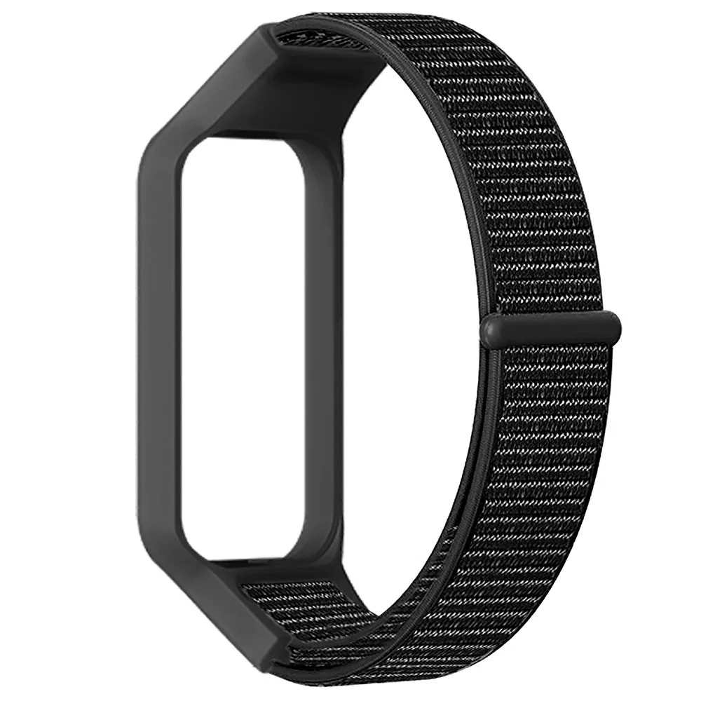 Nylon Loop Watchband with Protective Case for Smart Watches - Stylish Strap Accessory