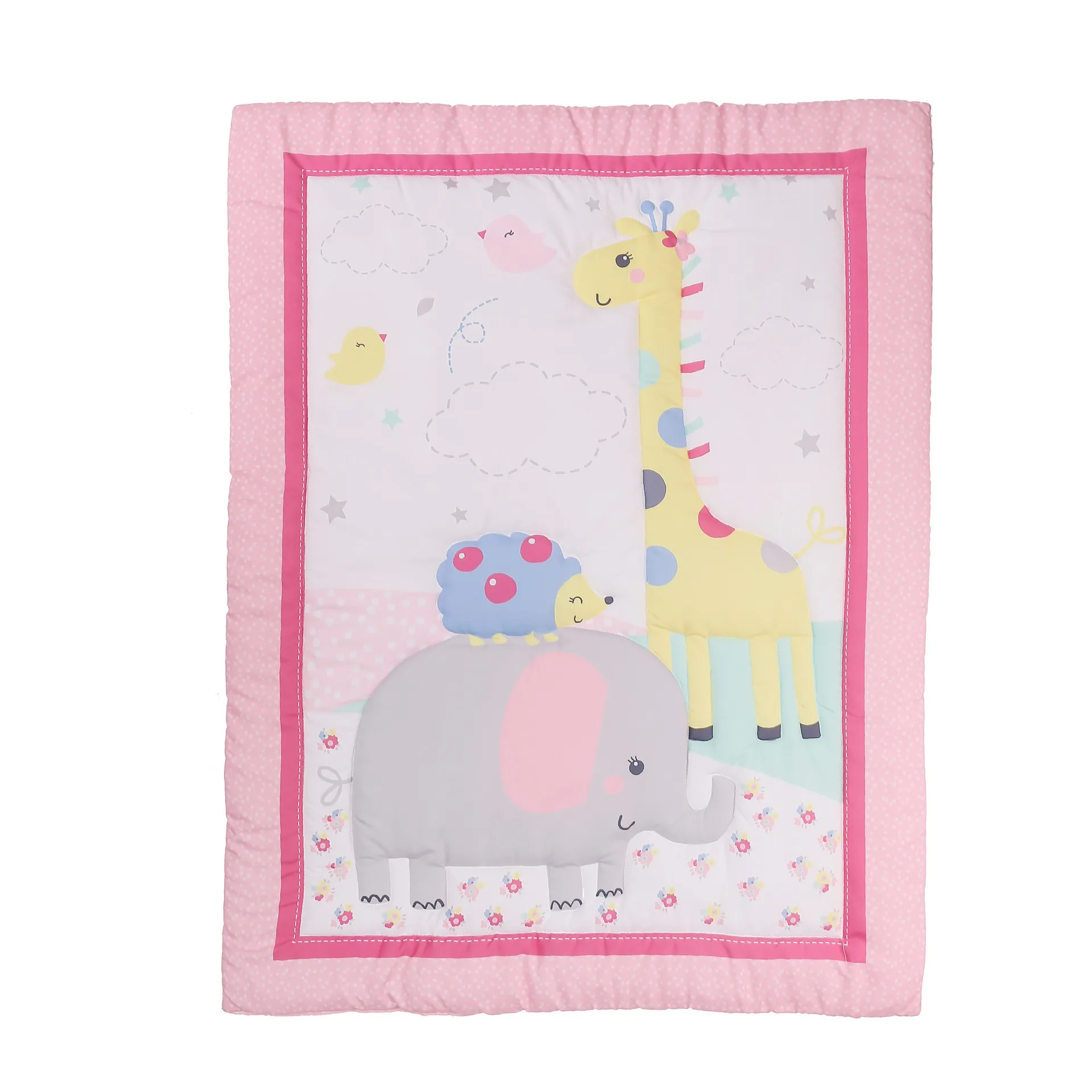 Cute and fun cartoon baby blanket suitable for kindergarten with multiple colors CJ265