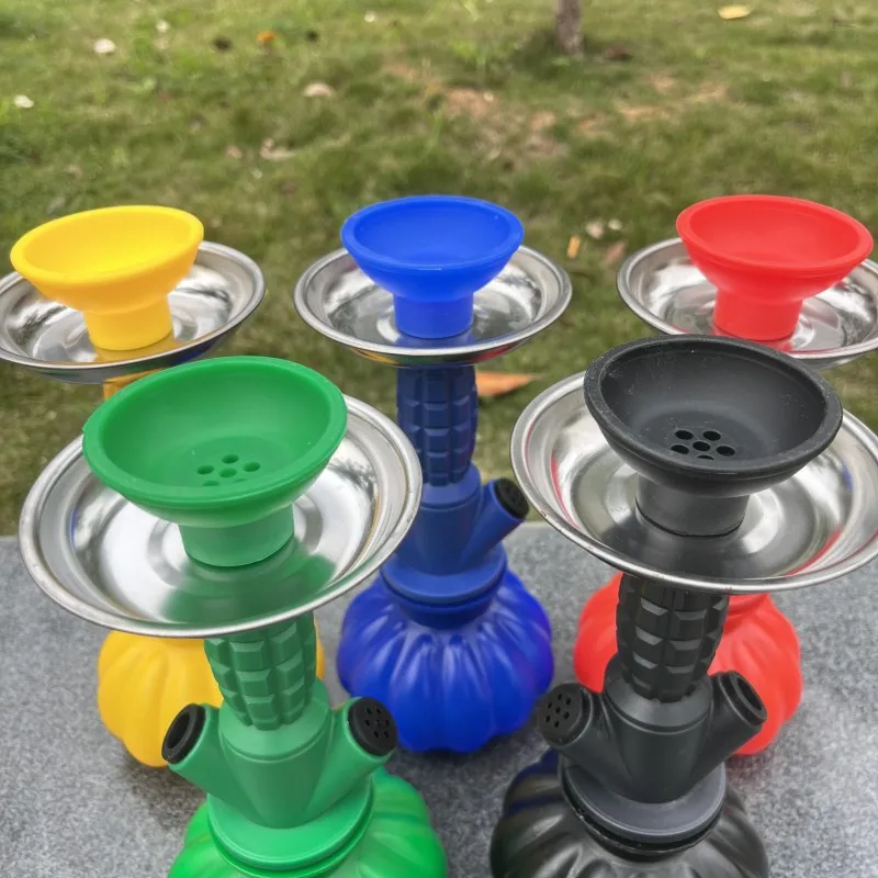 Acrylic Shisha Hookah Set with Single Silicone Hose for Outdoor Travel Portable Narguile Cachimba Accessories hookah accessories hookah set smoking pipe kit