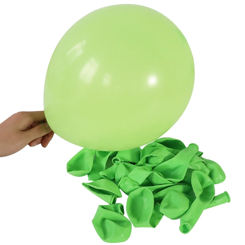 thumbnail image 1 of 100 globos de látex de 10 pulgadas para decoración de fiestas temáticas de cumpleaños, baby shower, juguetes inflables para niños, suministros de aniversario, globos mate, 1 of 5