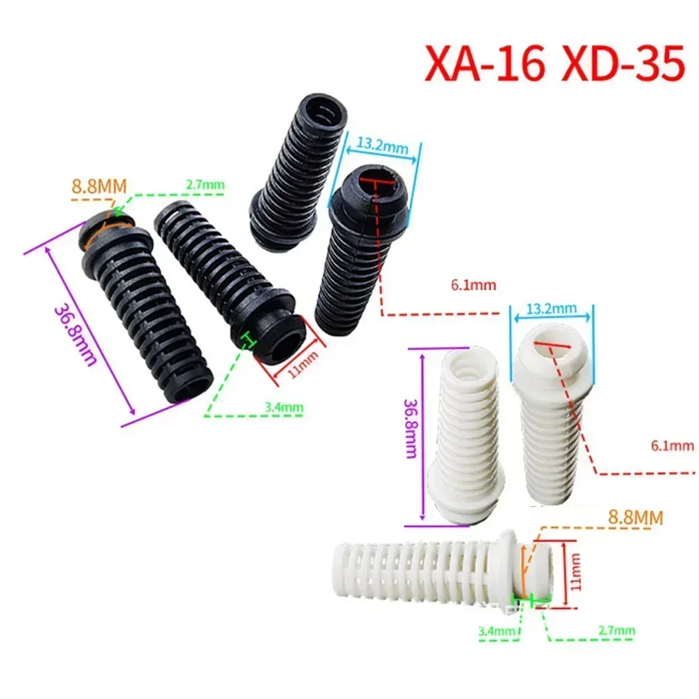10pcs 6.1mm Cable Gland Connector Rubber Strain Relief Cord Protector Cable Sleeve Wire Connectors Power Tool Accessories cable protector cable wire protector cable sleeve