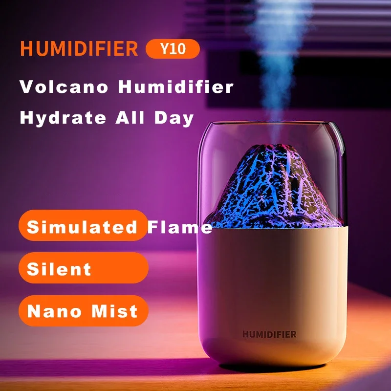 Essential Oil Diffuser Volcano Humidifier Aromatherapy Cool Mist Humidifier  Aroma Diffuser Quiet Air Humidifier for Home Office - AliExpress