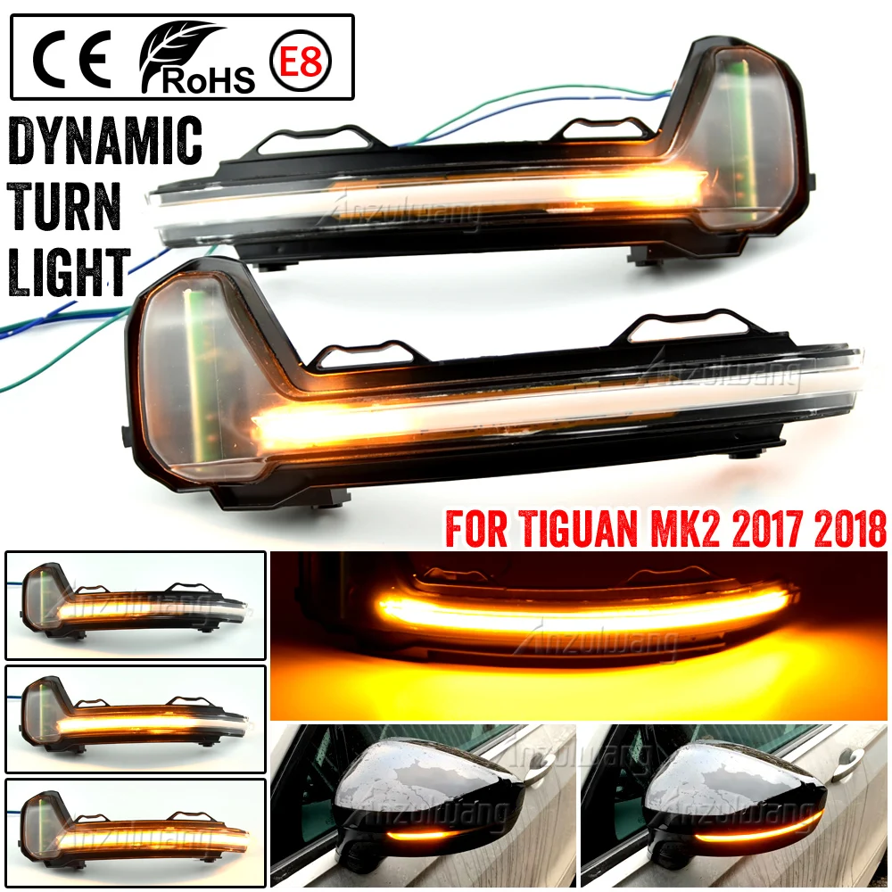 

Dynamic Mirror for Volkswagen Tiguan MK2 II R 5N for VW light LED Blinker Turn Signal 2017 2018