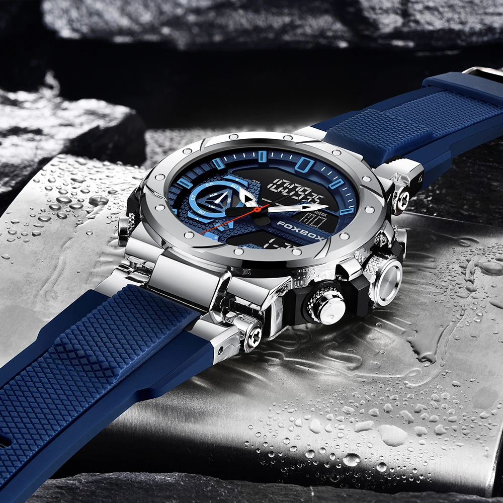 LIGE Top Brand Men Digital Watch Military Watches Fashion Sports Waterproof Dual Display Quartz Wristwatches Relogio Masculino 3