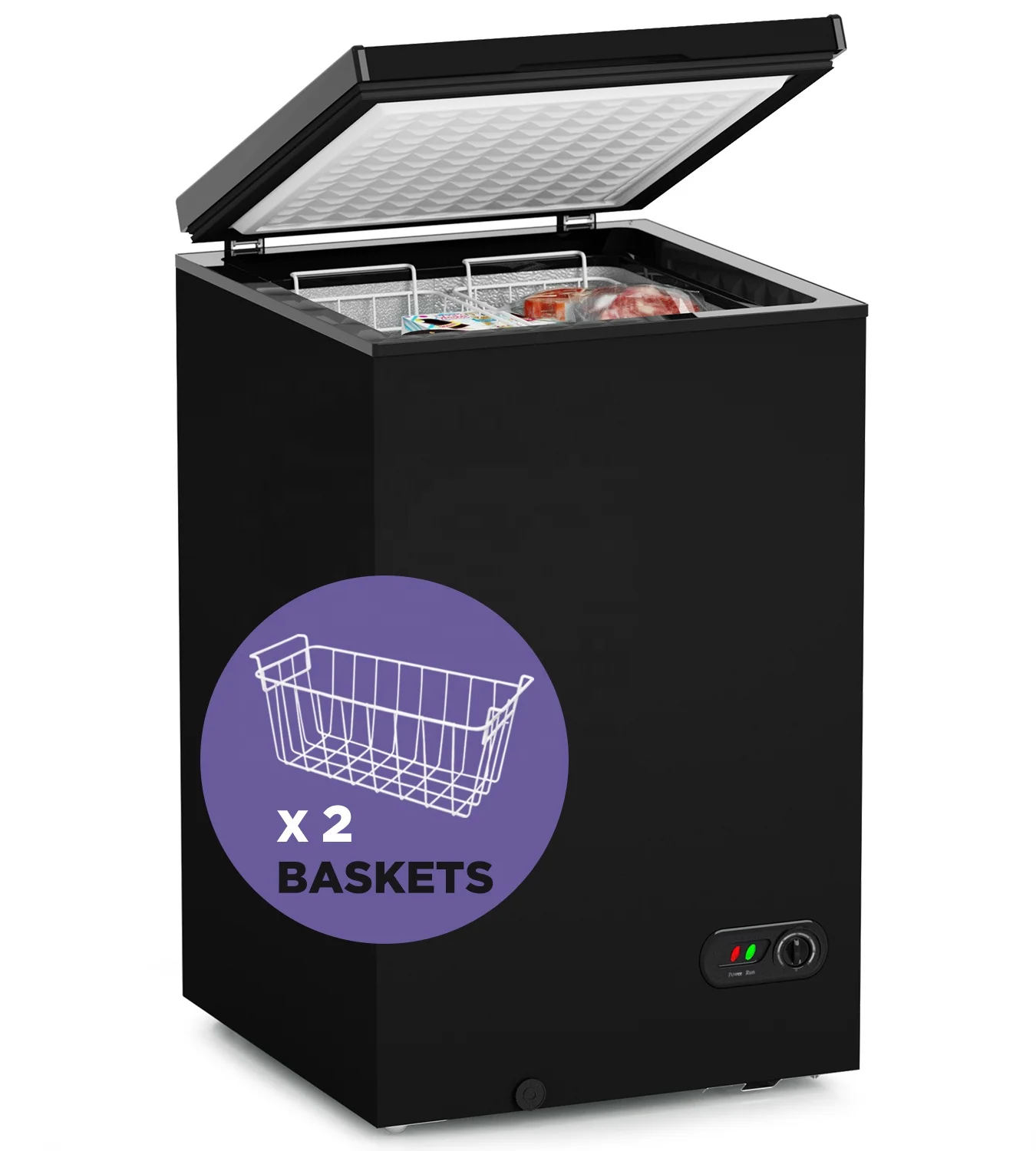 90L 100L 150L Top Defrost Single Door Mini Freezer Upright Freezer Refrigerator Deep Chest