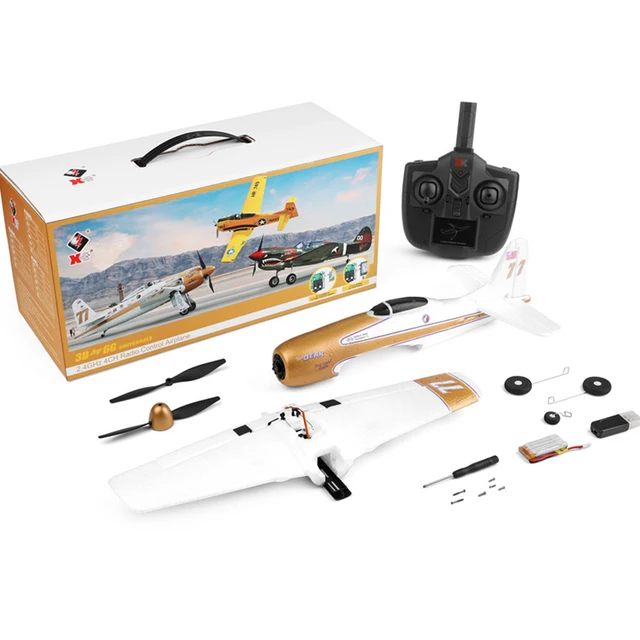 WLtoys XK A260 RC Airplane 4CH Rarebear F8F EPP 6 Axis Stability RC Airplane Foam Air Toy Plane 3D/6G System 384mm Wingspan Kit
