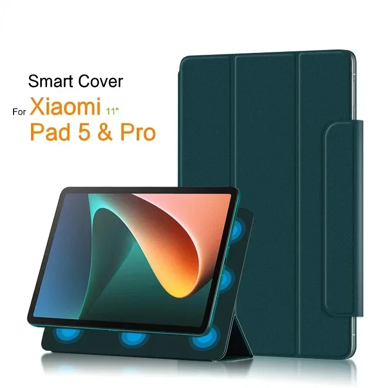 

For Xiaomi Mi Pad 5 Pro Case Ultra Thin Magnetic Smart Cover for MiPad 5 Pro 2021 Tablet 11 Inch mipad5 With Auto Wake UP