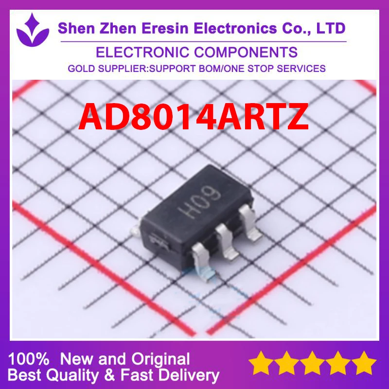 

Free shipping 10PCS/LOT AD8014ARTZ SOT23-5 New and original