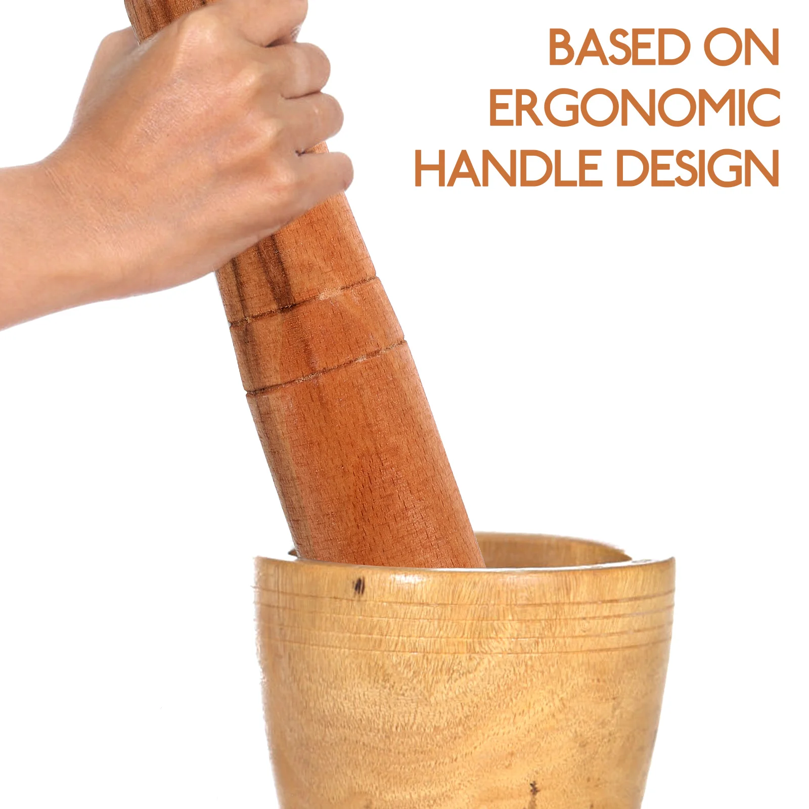 18Cm Long Handle Wooden Garlic Masher Rod Kitchen Utensil Food Crusher Manual Mills Sticks Bar Reusable Pestle Tool garlic masher