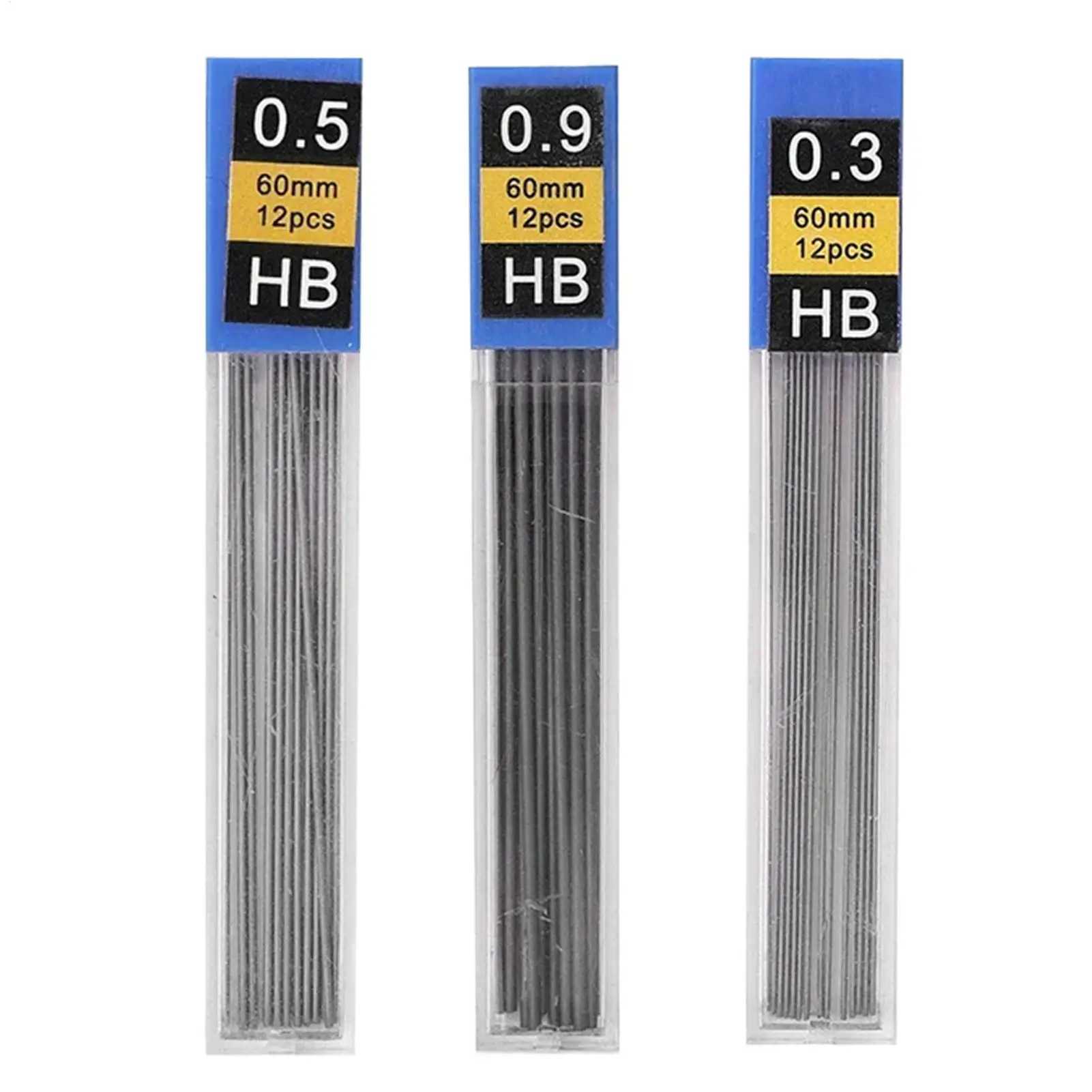 0.3/0.5/0.9mm Anti Slip Grip Handle Metal Mechanical Pencil For Art Drawing Painting Student Office School Supplies Pencil Lead 1