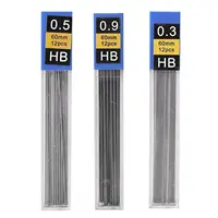 0.3/0.5/0.9mm Anti Slip Grip Handle Metal Mechanical Pencil For Art Drawing Painting Student Office School Supplies Pencil Lead 1