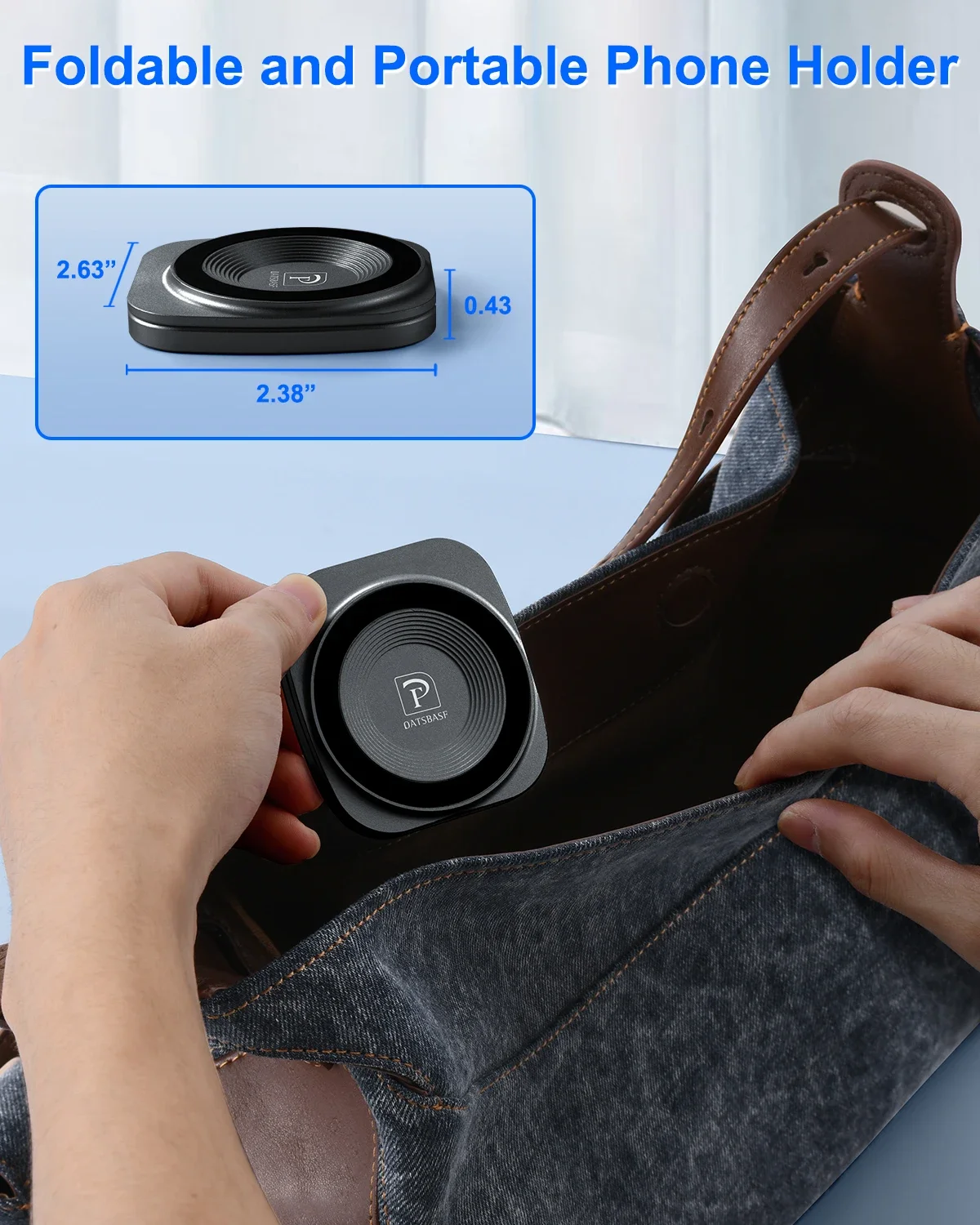 Eary Portable Magnetic Phone Stand Mount Desk Foldable Adjustable Holder Lazy Bracket Universal for iPhone Samsung Xiaomi Huawei