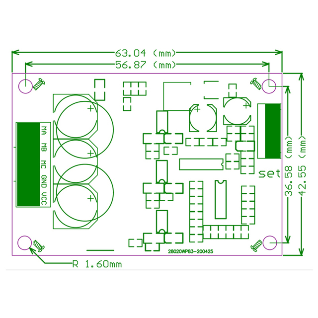 Produktbild von Fafeicy Brushless Controller Driver Board – 12–36 V, 15 A, 500 W – Hall-Sensor BLDC, Mit Überstromschutz & Blockierschutz