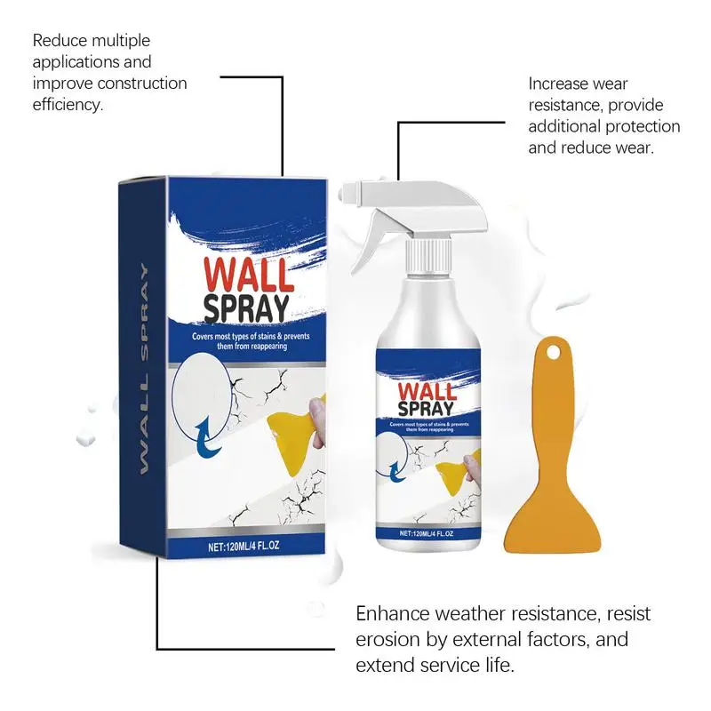 Wall Mending Agent Ceiling Tile Spray Paint For Water Damage 120ml Wall Peeling Repair Cover Stains Spray Paint For
