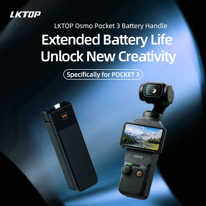 Poignée Batterie 5000mAh pour DJI Osmo Pocket 3 - LKTOP