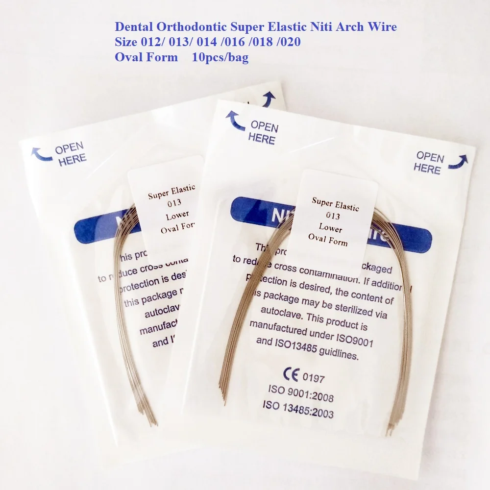 10Bags Preformed Niti Dental Arch Wires Round Dental Ortho Arch Wires