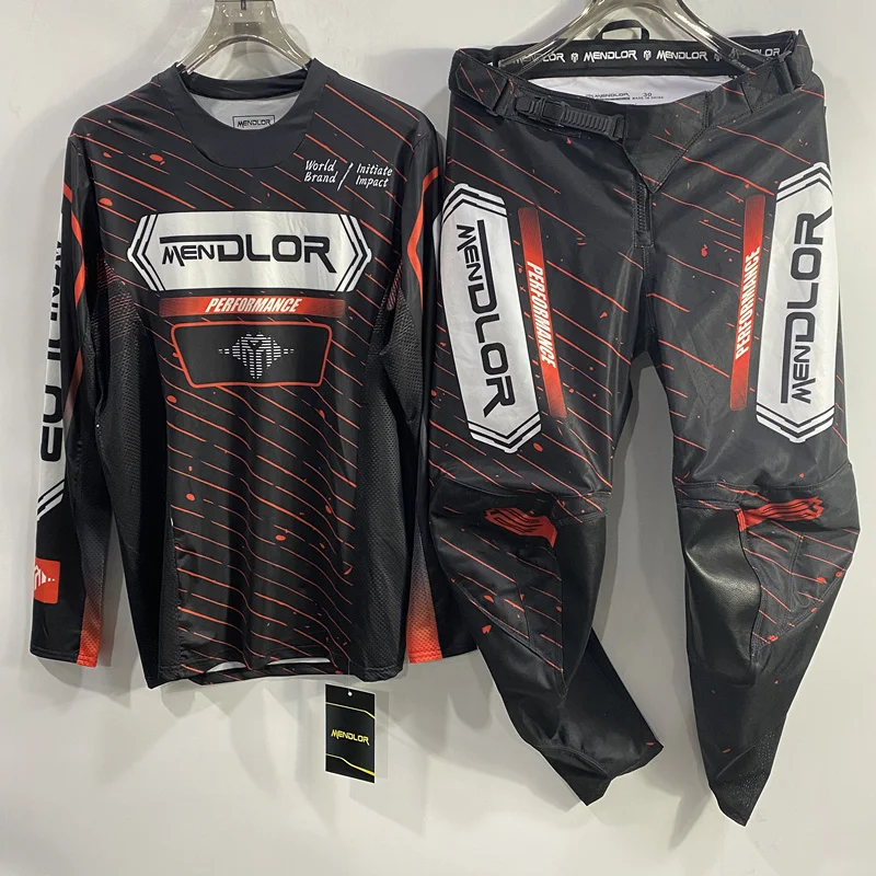 MENDLOR new off-road motorcycle racing suit, mountain bike riding set, breathable quick drying riding suit