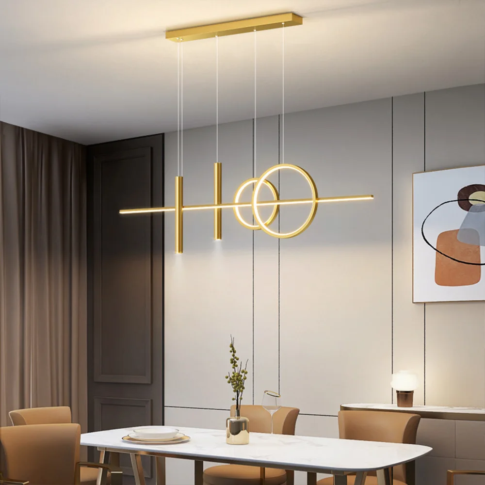 

Golden Nordic Led Chandelier Light Luxury Chandelier Suitable For Living Room Central Dining Room Kitchen Personality Bedroom