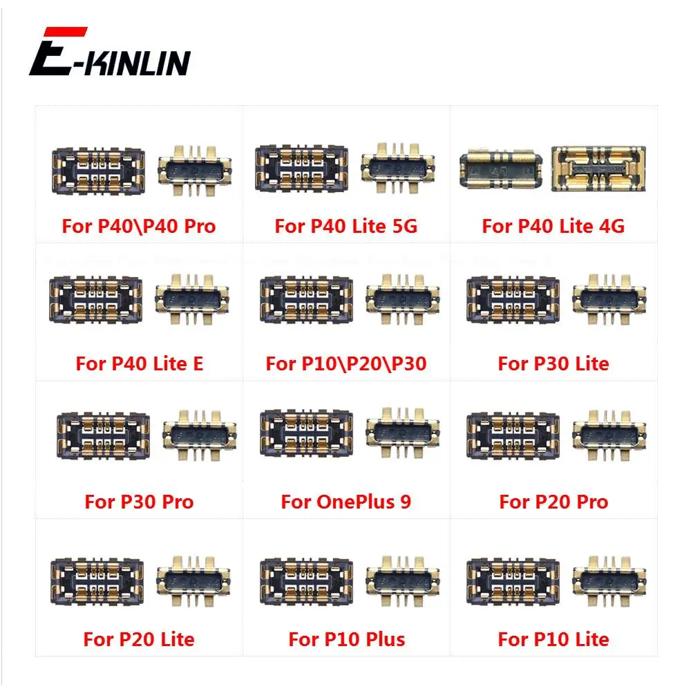 

2pcs/lot Inner Battery FPC Connector For HuaWei P10 P20 P30 P40 Lite E Pro Plus On Mainboard Flex Cable