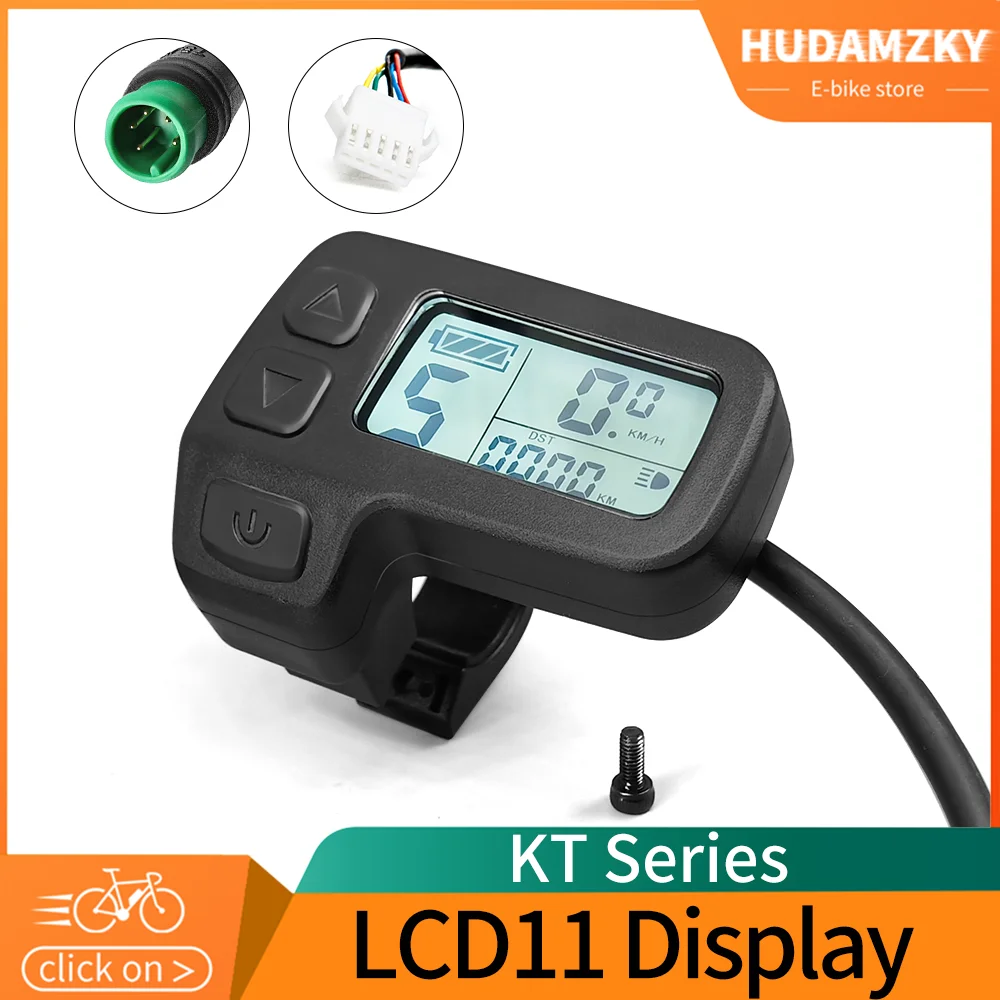Kt Display Kt-Lcd11 Mini Display 24V 36V 48V Per Kt Controller Ebike Panel Julet Waterproof/Sm Plug