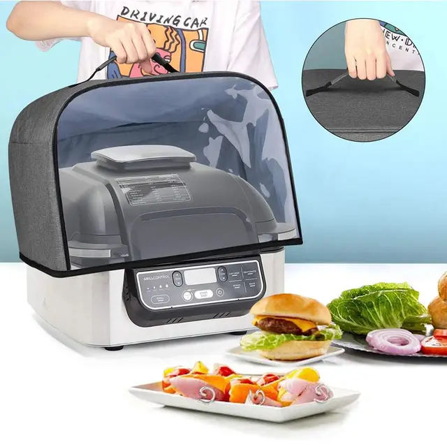 Tartós Konyhai Háztartási Kenyérpirító Fedél Lég Sütő Motorháztető Konyha Por Burkolat Kenyér Sütőház A Ninja Foodi Grillhez