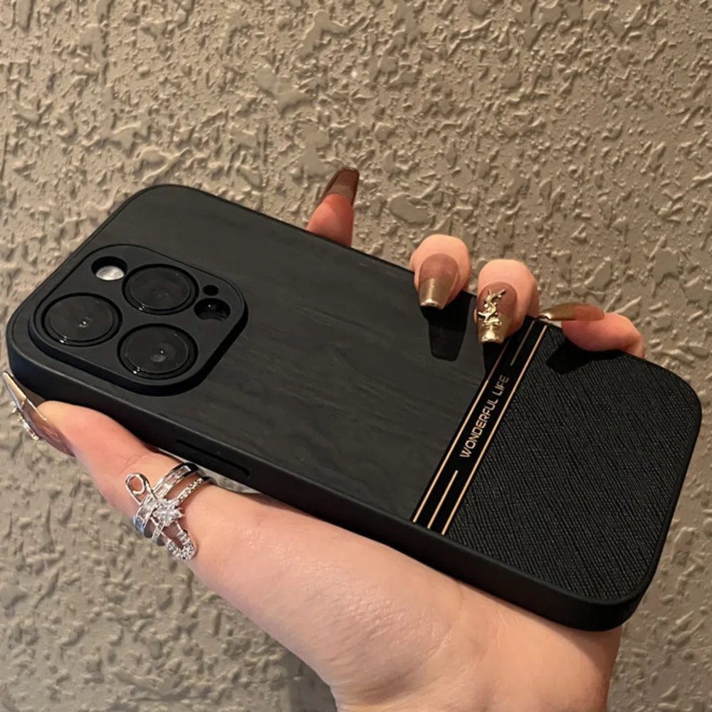 Schwaarz Shangruisu Lieder Handyshülle Nei iPhone Promax Premium 14 iPhone 13 Set 12 Komplett Package Lëns 15 Ultra Anti-Fall_voghion.com