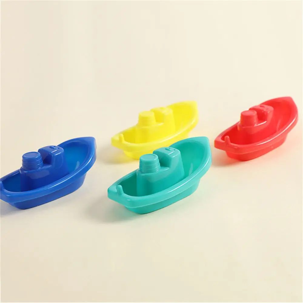 4pcs Boat Bathtub Swimming Water Play Toy Floating Ship Bathroom Educational Toy for Shower 5