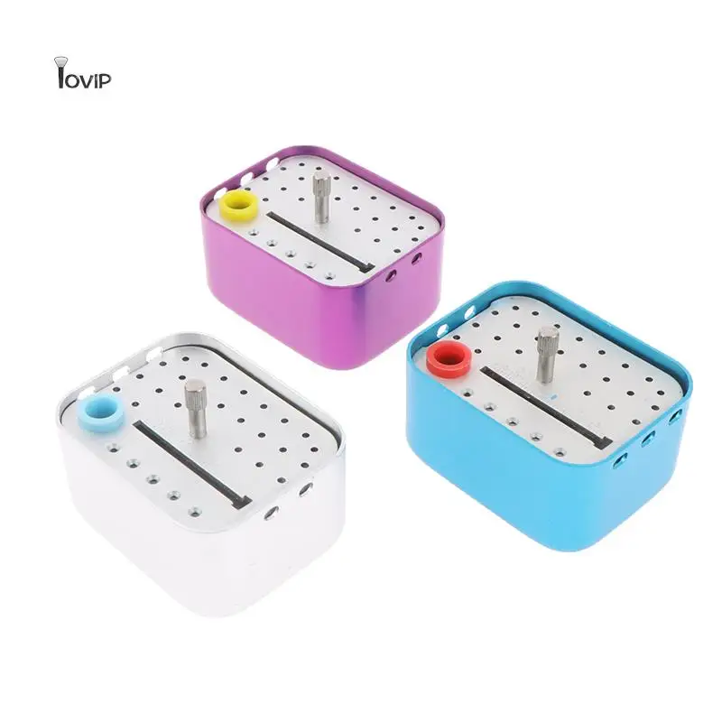 

Dental Disinfection Box 30 Holes Full Hole Endo Box Dental Diamond Bur Holder Autoclave Sterilizer Case Burs