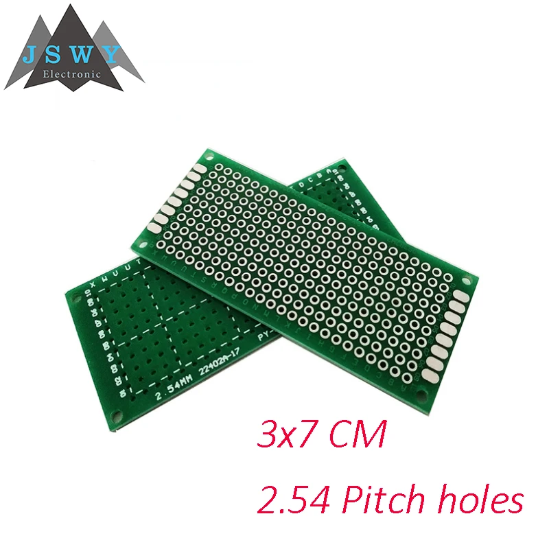 범용 실험용 베이클라이트 구리 플레이트 회로 기판, PCB 보드, 단면 프로토타입 브레드보드, 아두이노용, 2.54mm, 1 개