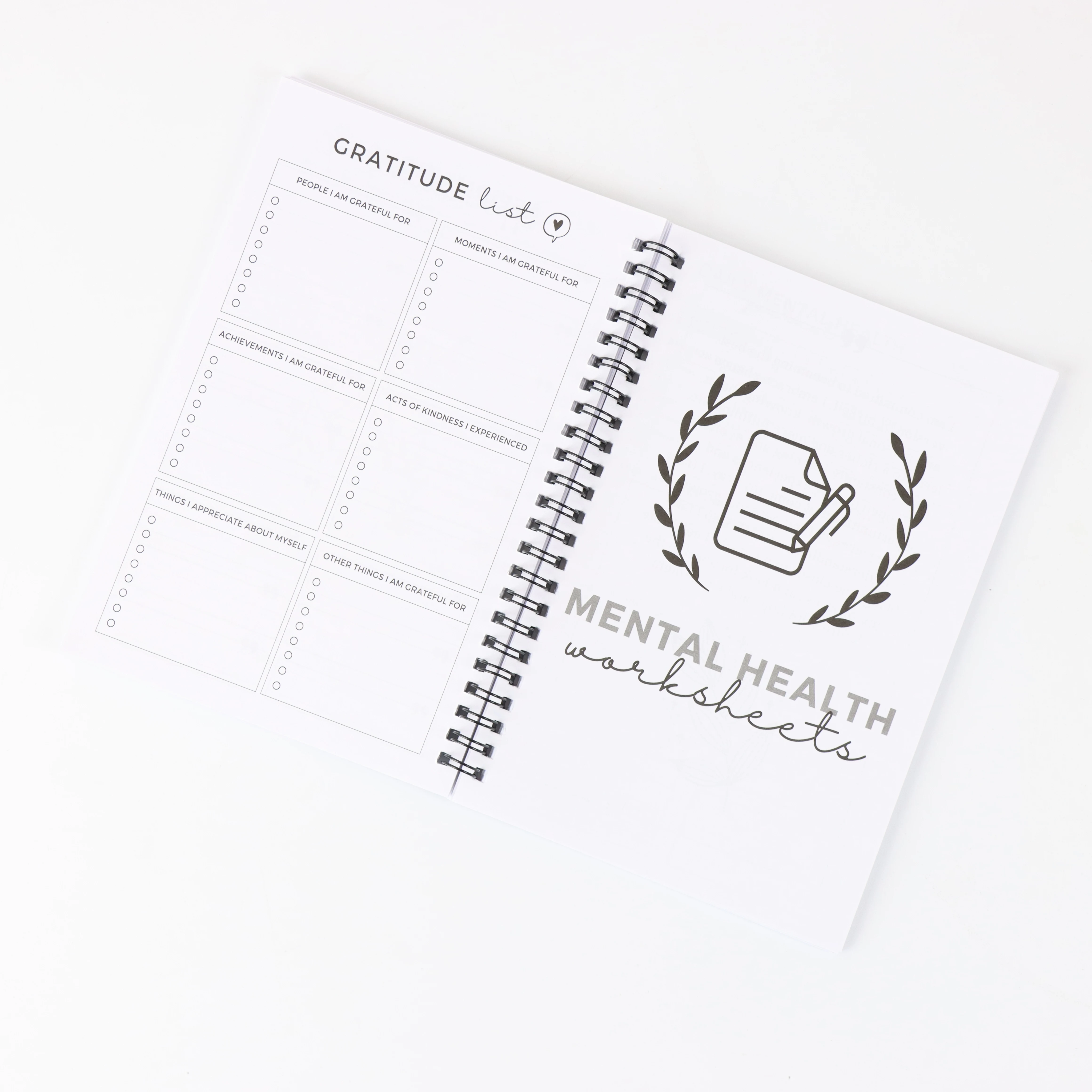 A5 daily mental health journal - self-care workbook with mood tracker, relaxation guide and patience exercises, perfect for b 5
