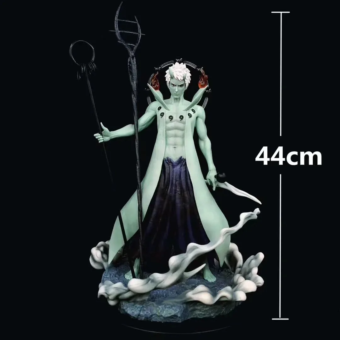 

44CM Anime Naruto Shippuden Uchiha Obito Rikudousennin Modo GK PVC Action Figure Statue Collectible Model Kids Toys Doll Gifts