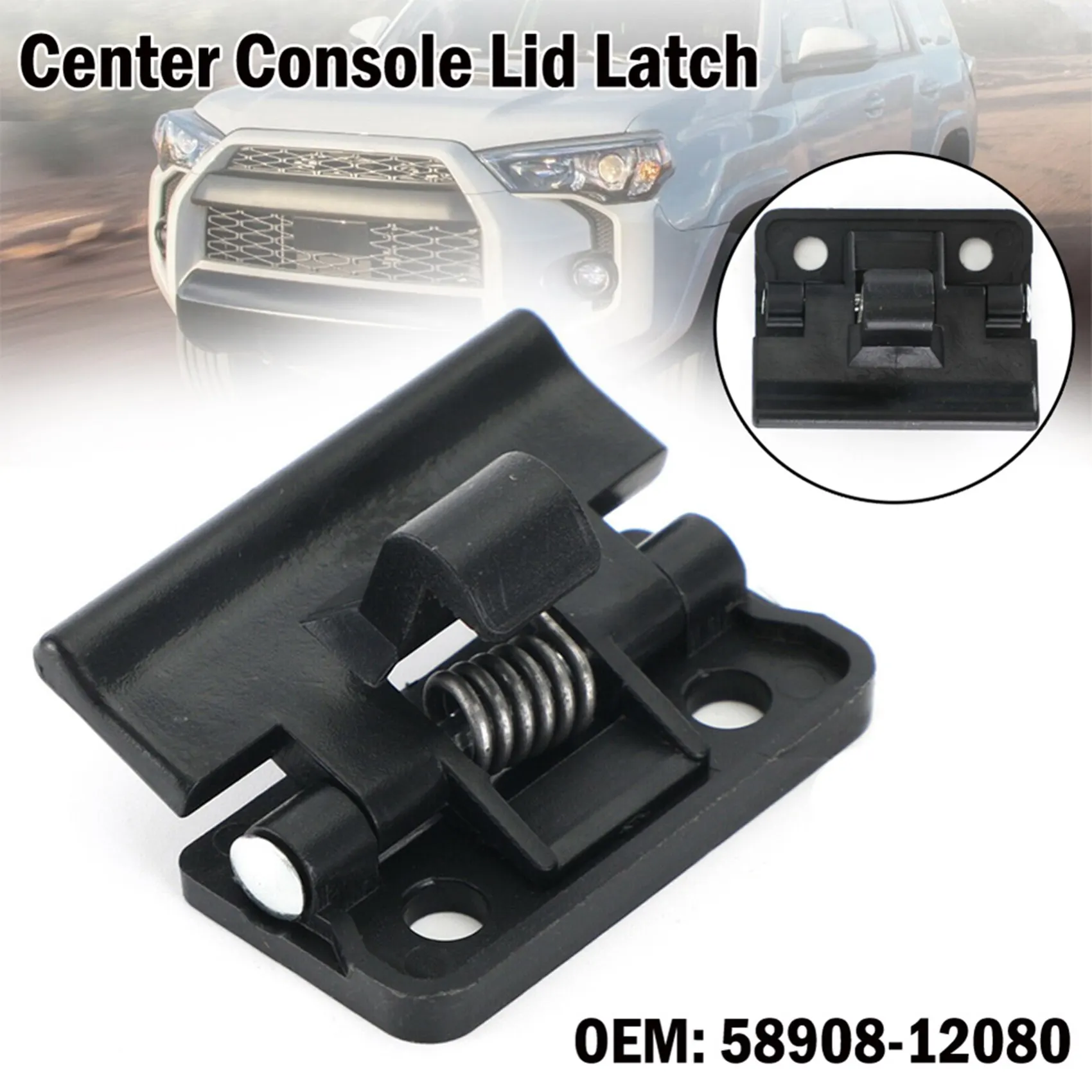 1Pcs 58908-12080 센터 콘솔 팔걸이 뚜껑 래치, 토요타 야리스 4 러너 Rav4 Le Xle 5890812080 팔걸이 박스 클립