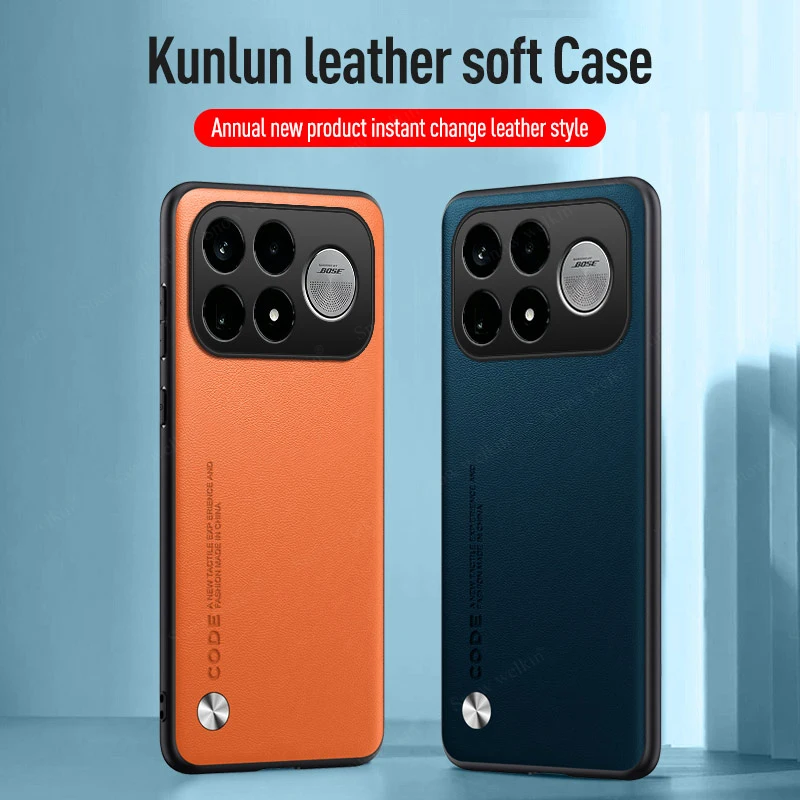 Luxury PU Leather Shockproof Silicone Phone Case Cover