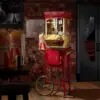 Popcorn Machine Maker with Cart and 8-Ounce Kettle - Red, Vintage-Style Popper on Wheels 2