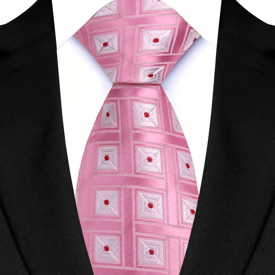 Herren-Krawatte, 8 cm, klassisch, floral, kariert, Jacquard-gewebte Krawatten, Business, Hochzeit, Party, Alltag, Anzug, Krawatte, Accessoire, Geschenk – Detail 13