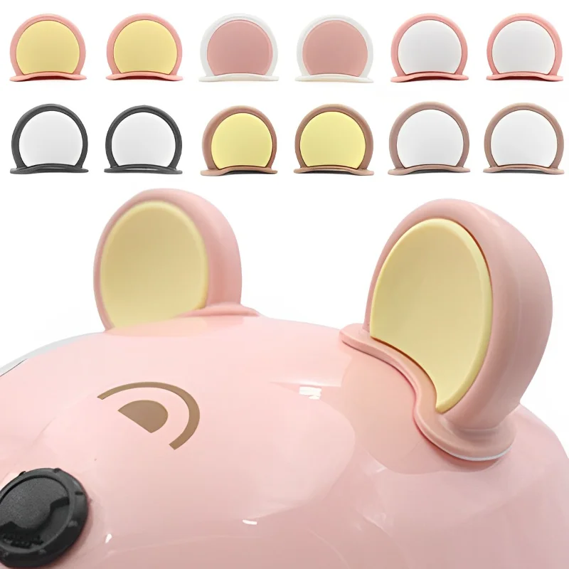 

2pcs Motorbike Electric Car Helmet Cute Bear Ear Stickers Universal Helmet Cat Ears Decoration Ornaments Sticker Accessories