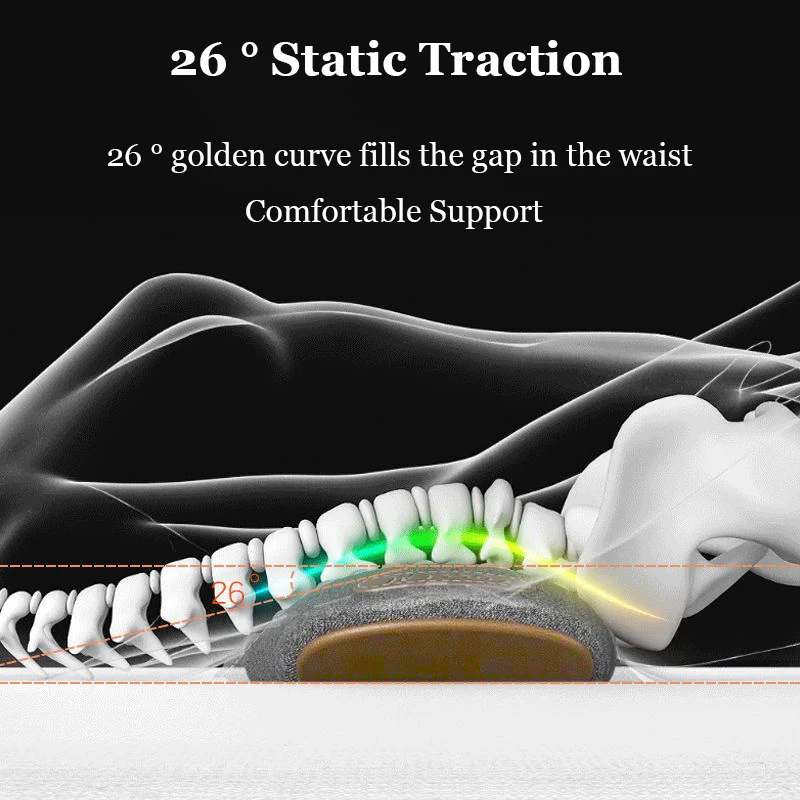 Waist Support Vibrating Sleep Pad Lumbar Support Pillow for Waist Massage Back Lumbar Support Cushion Back Support Bed Pillow