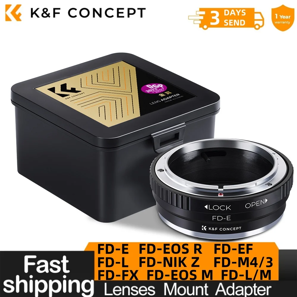 K&F Concept Lens Mount Adapter for Canon FD FL Lens to Sony E