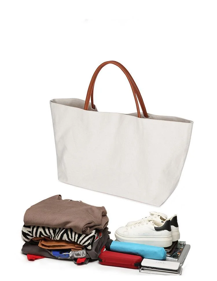 Art Student Canvas Tote Bag Solid One Shoulder Handbag Advertising Large Capacity Gift Shopping Bags For Women Bolsas