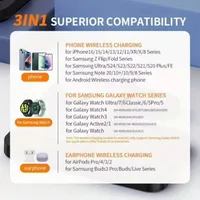 30W 3 in 1 Magnetic Wireless Charger Charging Dock Station For Samsung Galaxy S25 S24 Watch 8 7 6 5 4 3 2 Active 1 2 Earbuds - Image 6