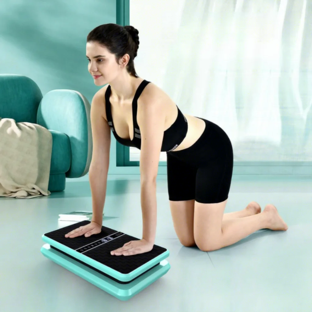 수직 진동 운동기구 가정용 진동 플레이트 마사지 게으른 사람들을 위한 위아래 움직임 모드 150kg 하중 용량