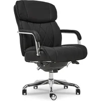 La-Z-Boy Sutherland Ergonomic Faux Leather Swivel Computer and Desk Chair, Black (CHR10048A) 1