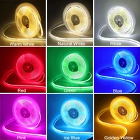 8MM COB Led Strip 5V with Motion Sensor Induction Night Light AAA Battery Powered Tape Warm Natural White Red Blue Green Yellow 2